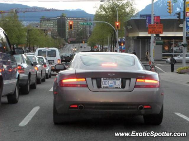 Aston Martin DB9 spotted in Vancouver, British Columbia, Canada