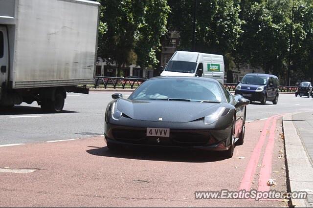 Ferrari 458 Italia spotted in London, United Kingdom