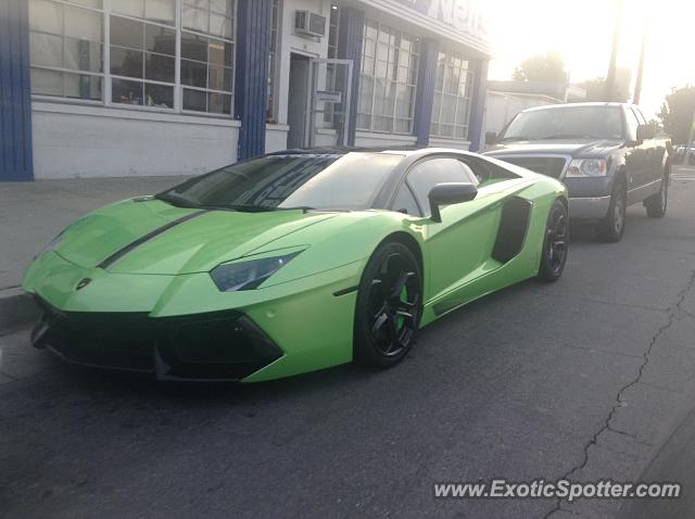 Lamborghini Aventador spotted in Alhambra, California