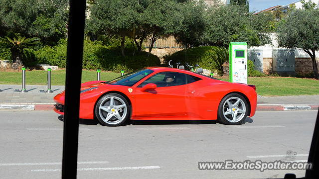Ferrari 458 Italia spotted in Tel aviv, Israel