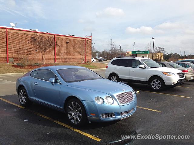 Bentley Continental spotted in Rocky Mount, North Carolina
