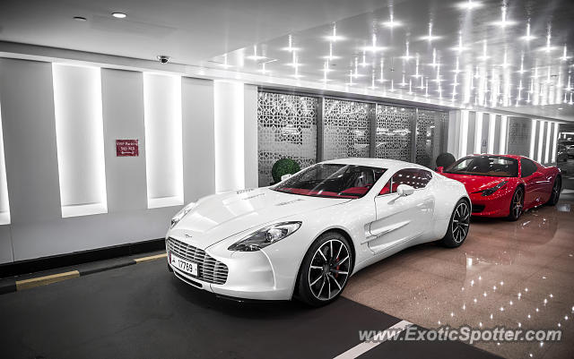 Aston Martin One-77 spotted in Dubai, United Arab Emirates