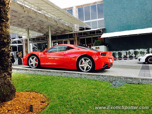 Ferrari 458 Italia spotted in Miami Beach, Florida