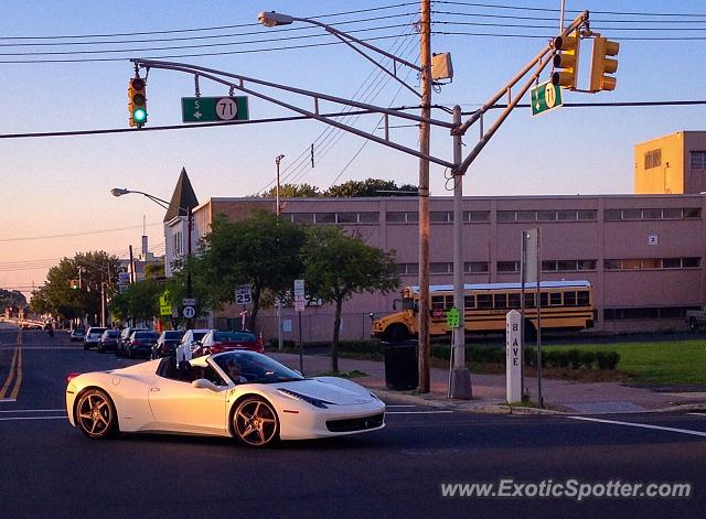 Ferrari 458 Italia spotted in Belmar, New Jersey