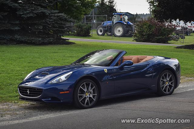 Ferrari California spotted in Watkins Glen, New York