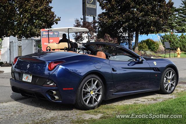 Ferrari California spotted in Watkins Glen, New York