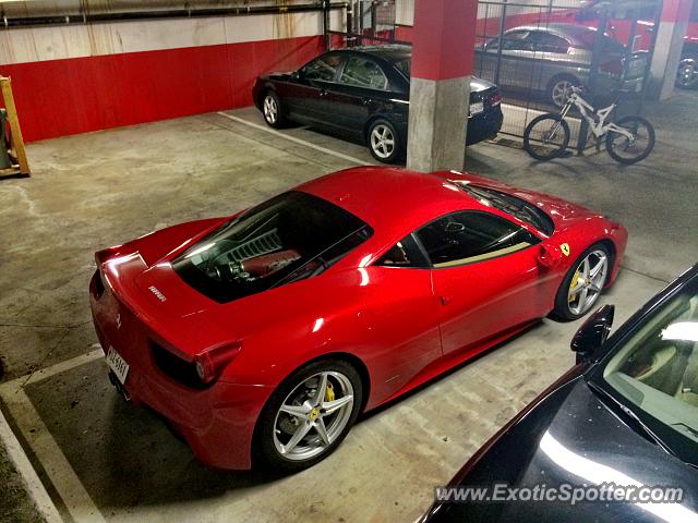 Ferrari 458 Italia spotted in Reston, Virginia