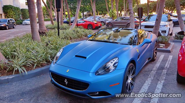 Ferrari California spotted in Miami, Florida