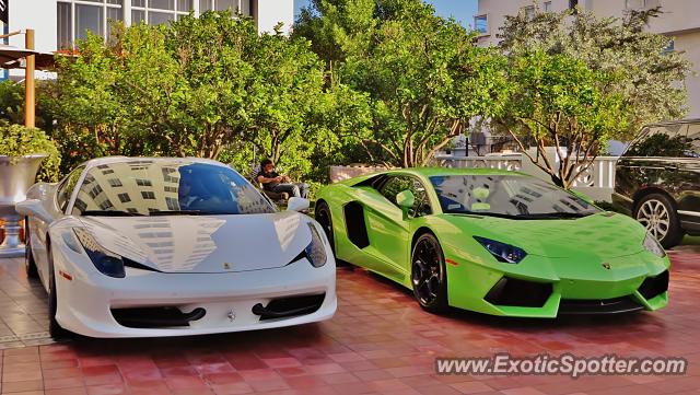 Lamborghini Aventador spotted in Miami, Florida