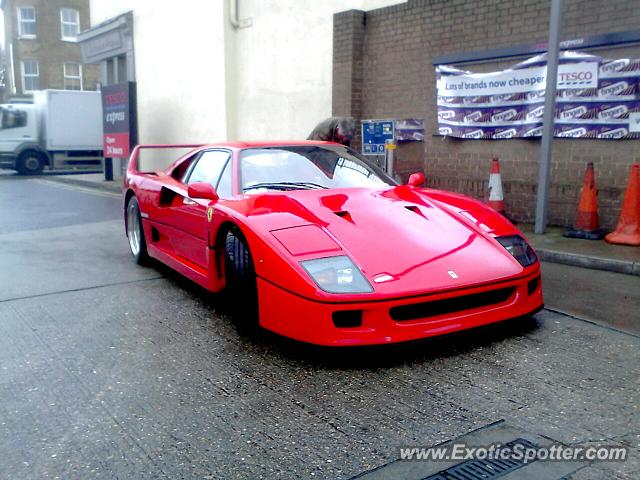 Ferrari F40 spotted in London, United Kingdom