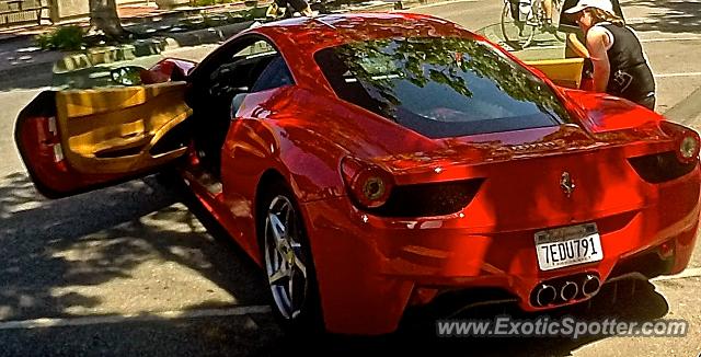 Ferrari 458 Italia spotted in Menlo park, California