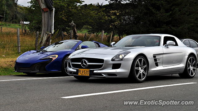 Mercedes SLS AMG spotted in Bogota, Colombia