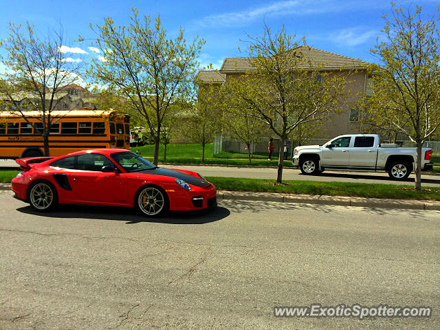 Porsche 911 GT2 spotted in Calgary, Canada