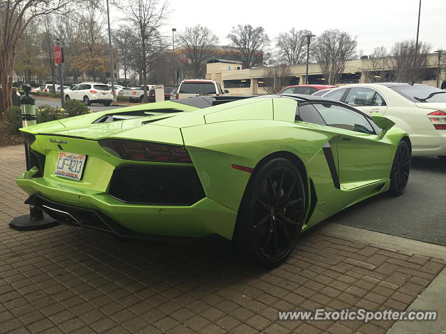 Lamborghini Aventador spotted in Charlotte, North Carolina