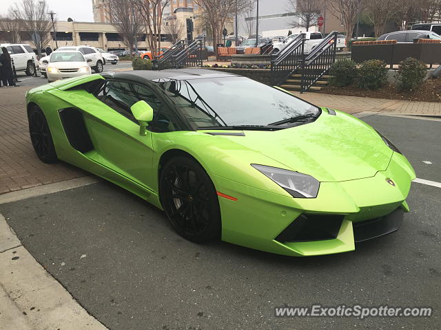 Lamborghini Aventador spotted in Charlotte, North Carolina