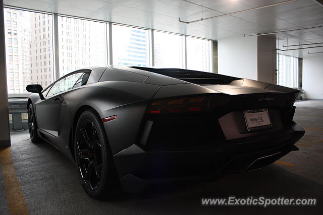 Lamborghini Aventador spotted in Chicago, Illinois
