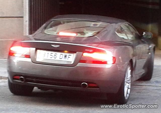 Aston Martin DB9 spotted in Madrid, Spain