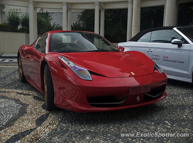 Ferrari 458 Italia spotted in Gold Coast, Australia