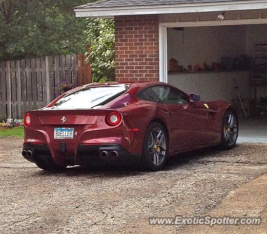 Ferrari F12 spotted in Excelsior, Minnesota