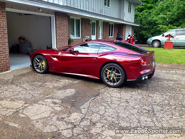 Ferrari F12 spotted in Excelsior, Minnesota