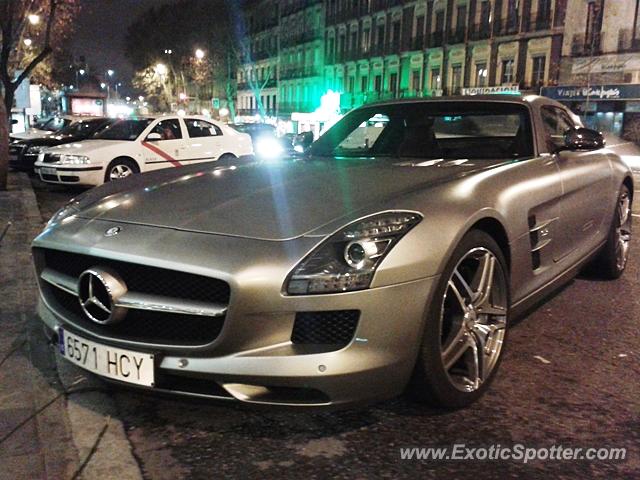 Mercedes SLS AMG spotted in Madrid, Spain