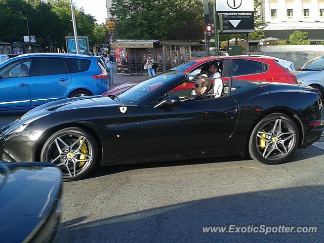 Ferrari California spotted in Madrid, Spain
