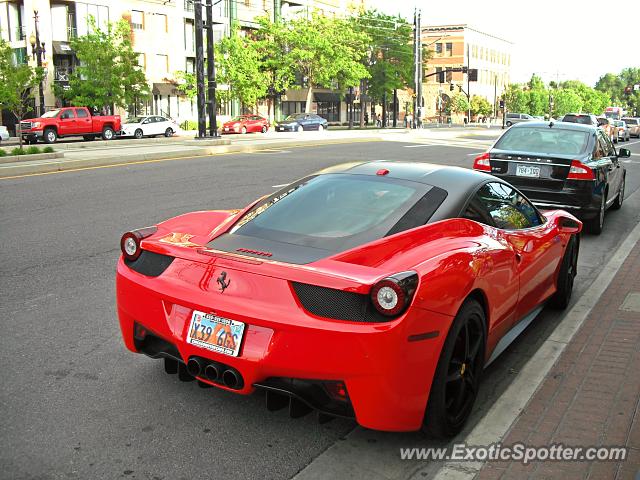 Ferrari 458 Italia spotted in Salt Lake City, Utah