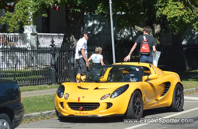 Lotus Elise spotted in Watkins Glen, New York