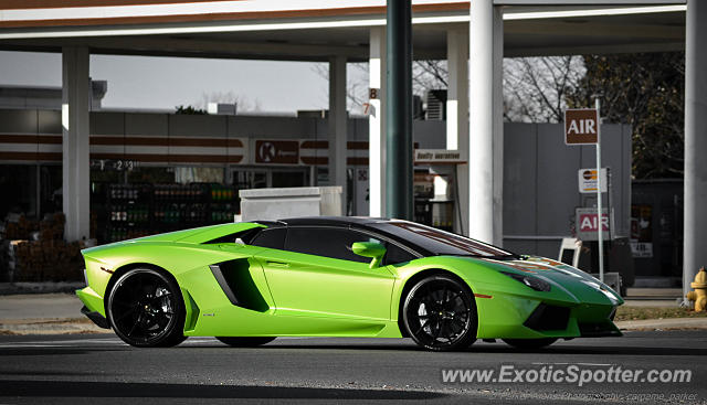 Lamborghini Aventador spotted in Charlotte, North Carolina