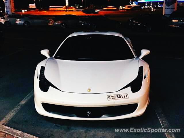 Ferrari 458 Italia spotted in Dubai, United Arab Emirates