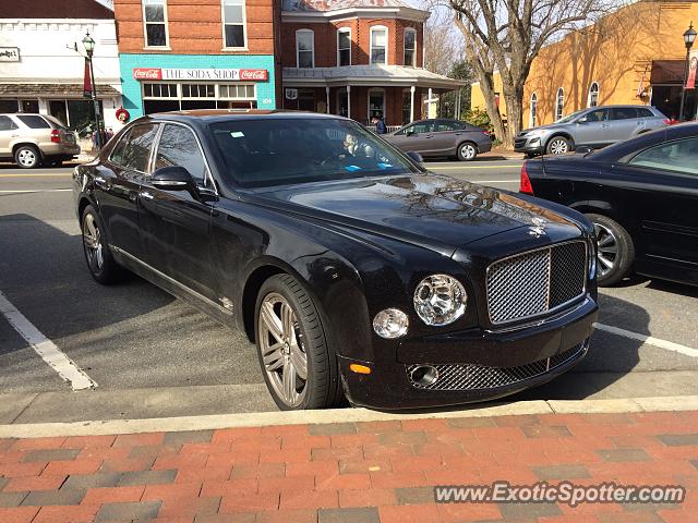 Bentley Mulsanne spotted in Davidson, North Carolina