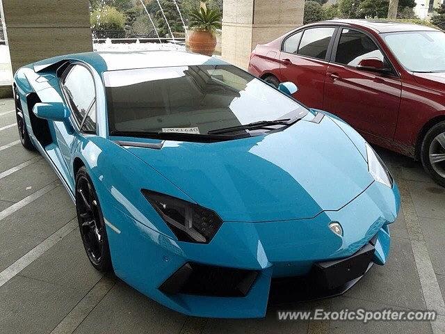 Lamborghini Aventador spotted in Shanghai, China