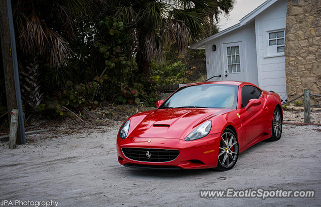 Ferrari California spotted in Siesta Key, Florida