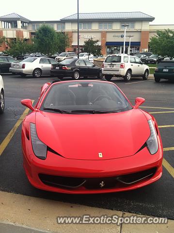 Ferrari 458 Italia spotted in Geneva, Illinois