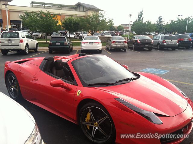 Ferrari 458 Italia spotted in Geneva, Illinois