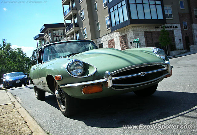 Jaguar E-Type spotted in Raleigh, North Carolina