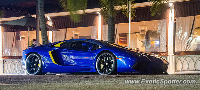Lamborghini Aventador spotted in Palm Beach, Florida