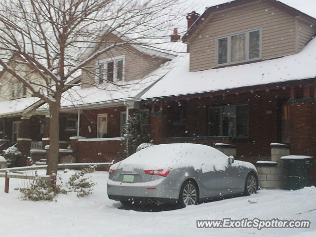 Maserati Ghibli spotted in Windsor, Ontario, Canada