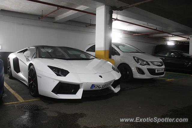 Lamborghini Aventador spotted in London, United Kingdom