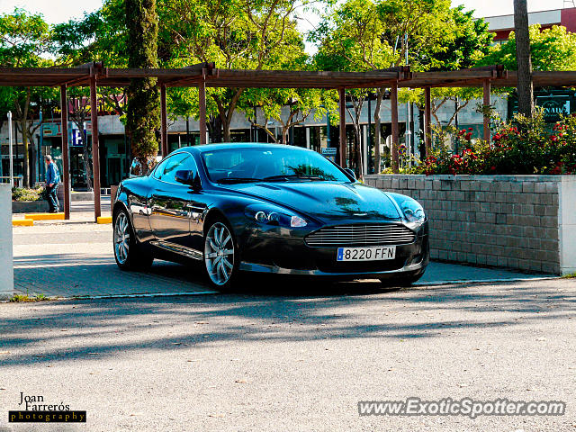 Aston Martin DB9 spotted in Platja d'Aro, Spain