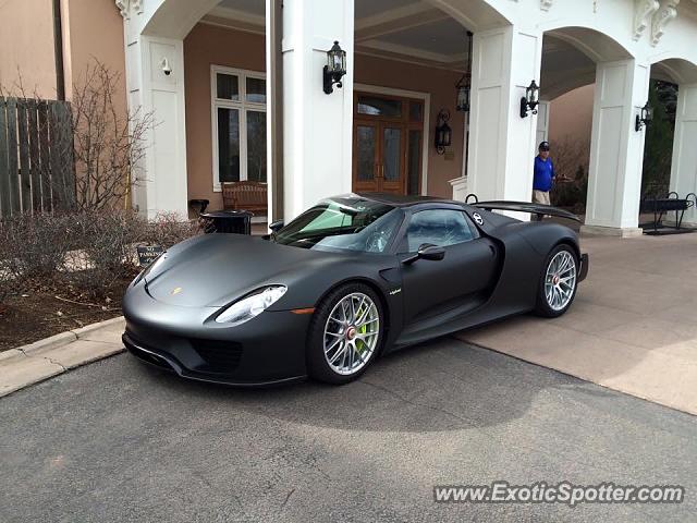 Porsche 918 Spyder spotted in Colorado Springs, Colorado