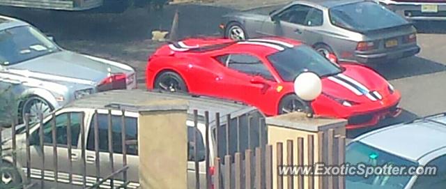 Ferrari 458 Italia spotted in Newark airport, New Jersey