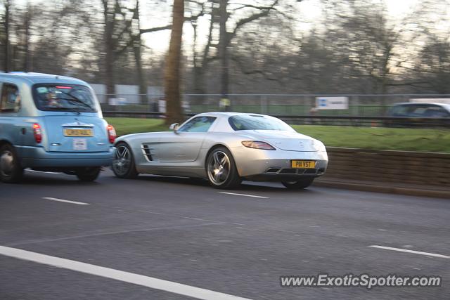 Mercedes SLS AMG spotted in London, United Kingdom