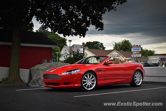Aston Martin DB9 spotted in Watkins Glen, New York