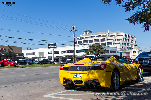 Ferrari 458 Italia spotted in Dallas, Texas