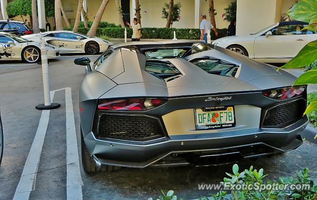 Lamborghini Aventador spotted in Miami, Florida