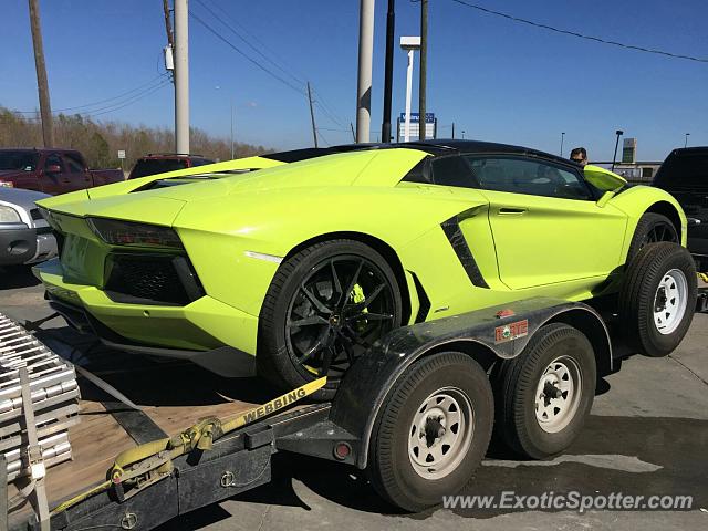 Lamborghini Aventador spotted in Houston, Texas