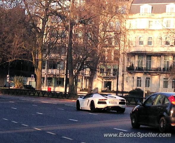 Lamborghini Aventador spotted in London, United Kingdom
