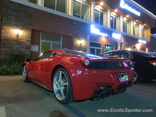 Ferrari 458 Italia spotted in Rowland Heights, California