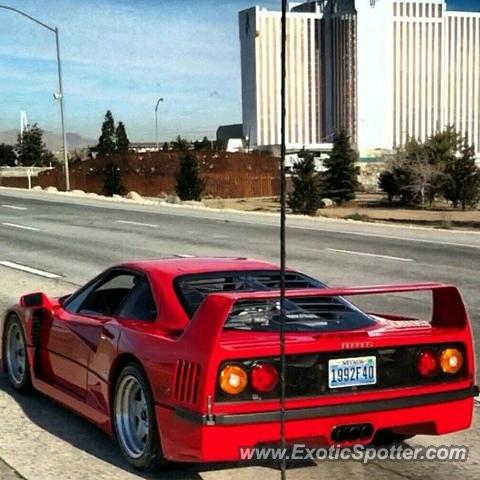 Ferrari F40 spotted in Reno, Nevada